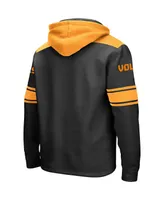 Men's Colosseum Black Tennessee Volunteers 2.0 Lace-Up Logo Pullover Hoodie