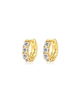 Daniela Huggie Hoop Zirconia Earrings