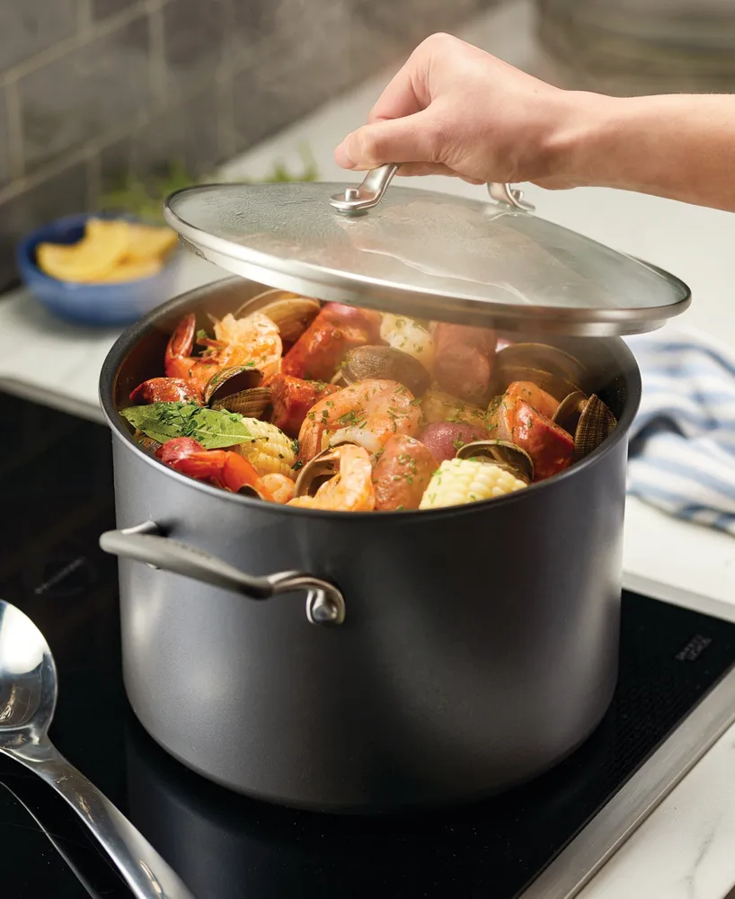 Circulon A1 Series with ScratchDefense Technology Aluminum 8-Quart Nonstick Induction Stockpot with Lid