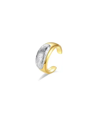 Frosted and Matted Texture Two Tone Ring