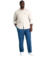 Haggar Men's Big & Tall Stretch Denim Classic-Fit Flat Front Pants