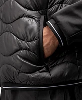X-Ray Men's Quilted Jacket with Hood