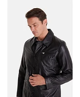 Furniq Uk Men's Safari Coat, Black