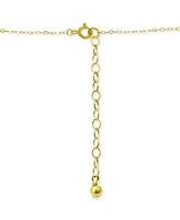 Giani Bernini Cubic Zirconia Halo Pendant Necklace in 18k Gold-Plated Sterling Silver, 16" + 2" extender, Created for Macy's