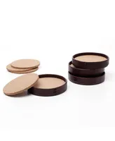 Liiton Leather Coasters, Set of 4