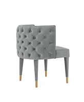 Manhattan Comfort Maya 24.02" Wide Tufted Velvet Upholstered Dining Chair