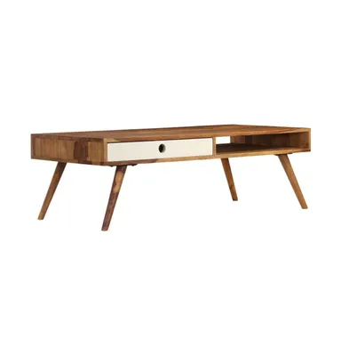 Coffee Table 43.3"x19.7"x13.8" Solid Sheesham wood
