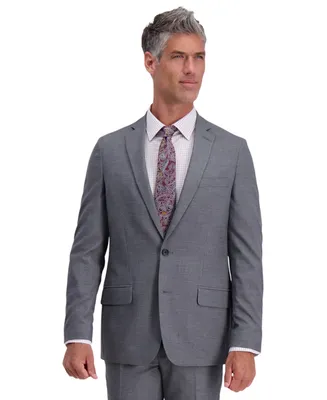 J.m. Haggar Men's Grid Pattern Slim Fit Suit Jacket