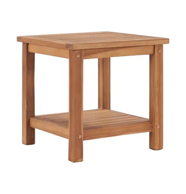 Coffee Table 17.7"x17.7"x17.7" Solid Teak Wood