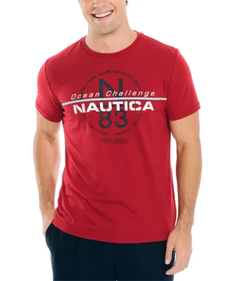 Nautica Men's Ocean Challenge Classic-Fit Logo Graphic T-Shirt