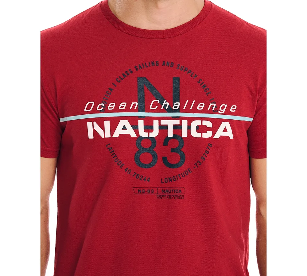 Nautica Men's Ocean Challenge Classic-Fit Logo Graphic T-Shirt