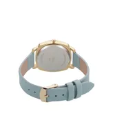 Jessica Carlyle Women's Analog Mint Leather Strap Plain Watch 34mm