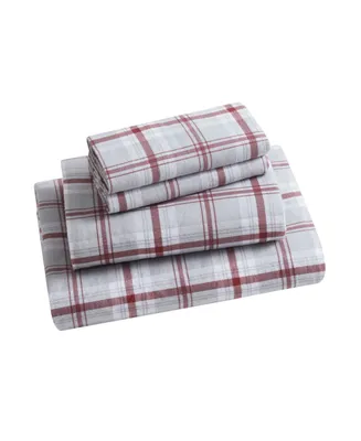 Bearpaw Peter 100% Cotton Flannel 4-Pc. Sheet Set, Full