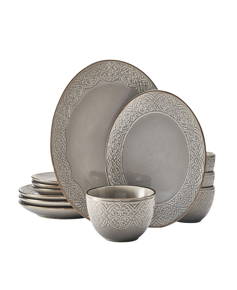 Pfaltzgraff Emma 12-Pc Dinnerware Set, Service for 4