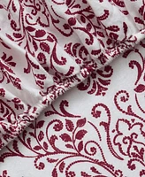 Tahari Home Damask 100% Cotton Flannel -Pc. Sheet Set