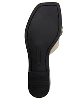 BCBGeneration Women's Laffi Rhinestone Bow Slide Sandals