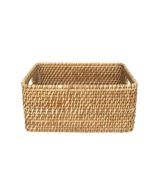 WeThinkStorage -Liter Capacity Hand-Woven Rattan Storage Basket