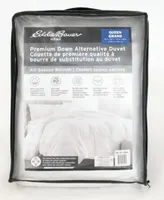 Eddie Bauer All Seasons Striped Luxury Down Alternative Duvet Insert Oversized