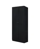 Manhattan Comfort Hopkins 29.6" Medium Density Fibreboard 4-Shelf Storage Closet