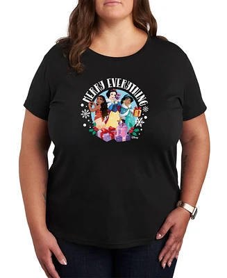 Hybrid Apparel Trendy Plus Disney Princess Holiday Graphic T-shirt