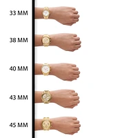 Michael Kors Women's Lennox Quartz Three-Hand Gold-Tone Stainless Steel Watch 30mm
