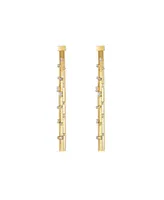 Tassel Zirconia Earrings