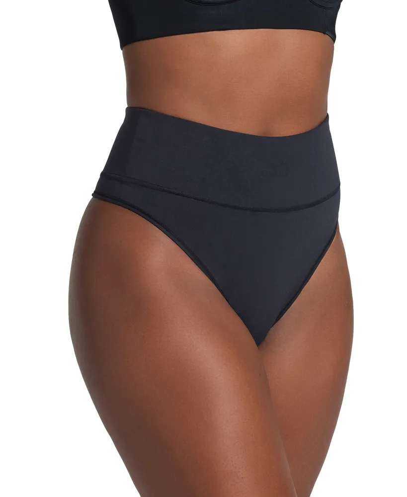 Leonisa Women's High-Waisted Seamless Moderate Shaper Thong Panty