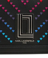 Karl Lagerfeld Paris Simone Flap Leather Crossbody