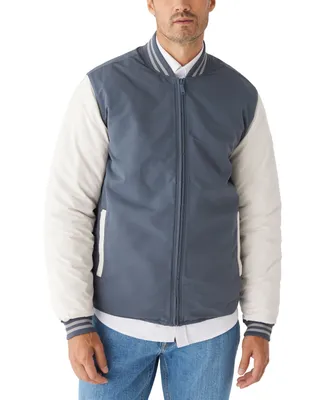 Frank and Oak Men's Skyline Reversible Weather-Resistant Varsity Jacket
