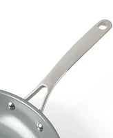 Martha Stewart Collection Delaroux Stainless Steel 2 Piece Fry Pan Set