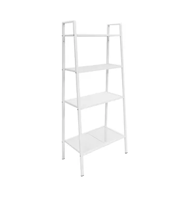 Ladder Bookcase 4 Tiers Metal