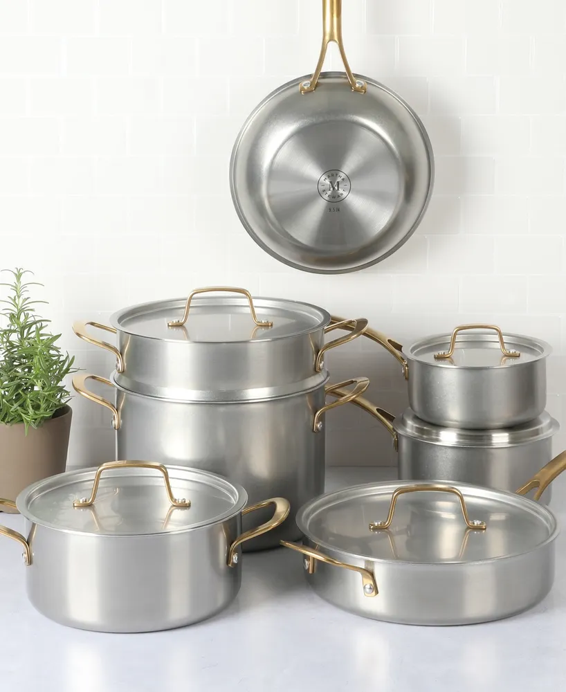 Stainless Steel 12 Piece Cookware Set