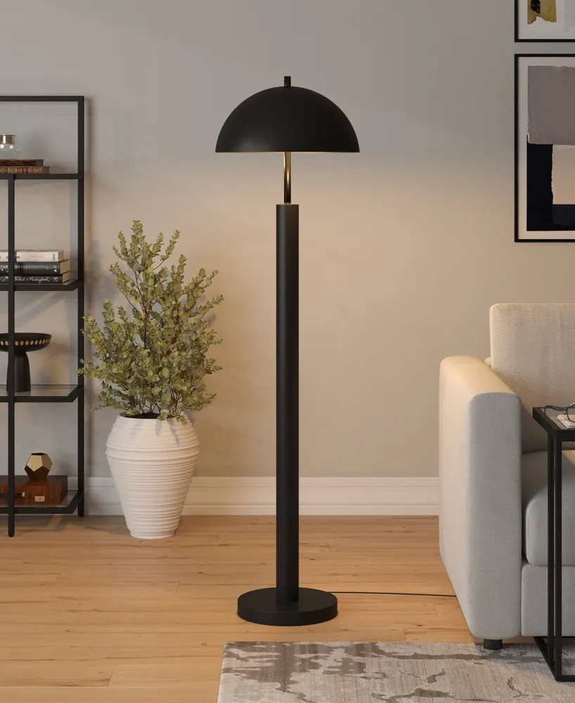 York 58" Tall Floor Lamp with Metal Shade