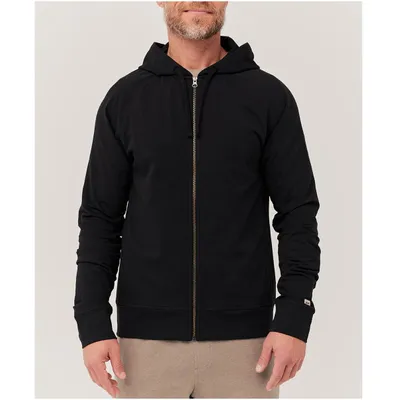 Organic Cotton Stretch French Terry Zip Hoodie