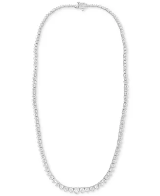 Diamond Graduated 18" Tennis Necklace (8 ct. t.w.) in 14k White Gold