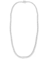 Diamond Graduated 18" Tennis Necklace (8 ct. t.w.) in 14k White Gold
