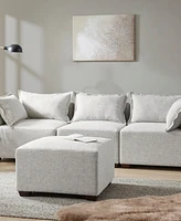 Ink+Ivy 30" Molly Wide Fabric Modular Ottoman