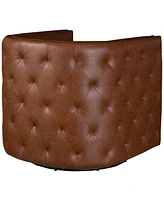 Madison Park Capstone Swivel Tufted Chair
