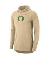 Men's Nike Tan Oregon Ducks Campus Long Sleeve Hoodie T-shirt