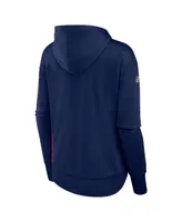 Women's Fanatics Navy Columbus Blue Jackets Authentic Pro Scuba Full-Zip Hoodie