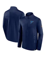 Men's Fanatics Navy St. Louis Blues Authentic Pro Full-Zip Jacket