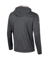 Men's Colosseum Charcoal Navy Midshipmen Oht Military-Inspired Appreciation Long Sleeve Hoodie T-shirt