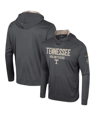 Men's Colosseum Charcoal Tennessee Volunteers Oht Military-Inspired Appreciation Long Sleeve Hoodie T-shirt