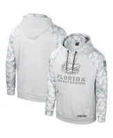 Men's Colosseum Gray Florida Gators Oht Military-Inspired Appreciation Ice Raglan Pullover Hoodie