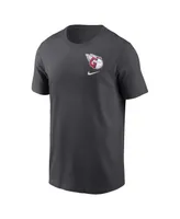 Men's Nike Charcoal Cleveland Guardians Logo Sketch Bar T-shirt