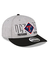 Men's New Era Gray Texas Rangers 2023 Division Series Winner Locker Room Low Profile 9FIFTY Snapback Hat