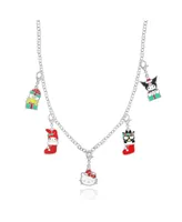Sanrio Hello Kitty Necklace and Bracelet with 12 Sanrio Charms Customizable Advent Set - Officially Licensed