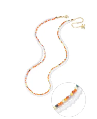 Clarice Crystal Mini Beaded Double Layer Necklace