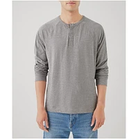 Organic Cotton The Mix Long Sleeve Henley Tee