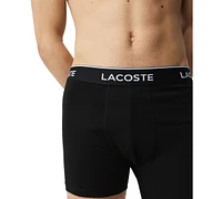 Lacoste Men's 3-Pack Casual Stretch Boxer Briefs